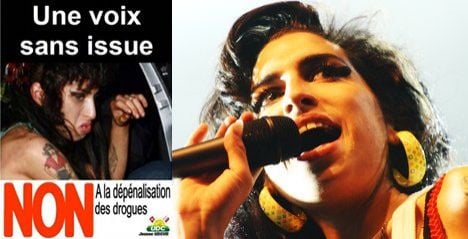 Outcry over Amy Winehouse drugs poster