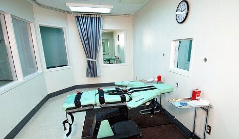 The lethal injection room at San Quentin State Prison, California