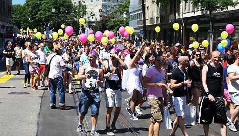 Thousands march at Zurich gay pride festival