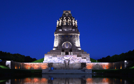 The grand memorial to the Battle of Nations that looks down on the city. Photo: DPA