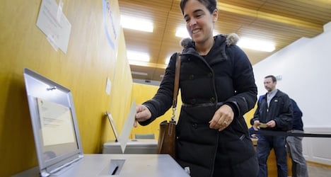 Swiss People's Party on track for record seats