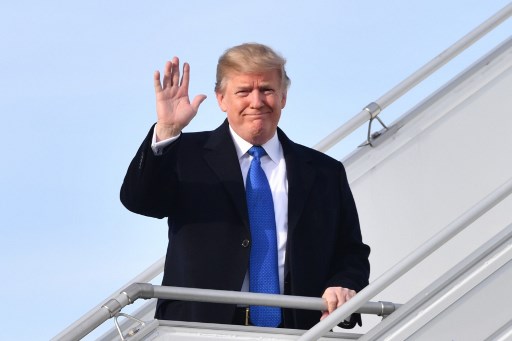 Trump arrives in Switzerland to attend Davos forum