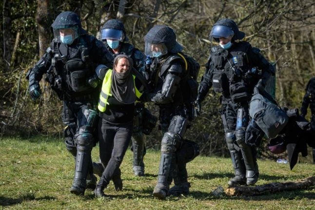 Swiss police clear months-long quarry protest