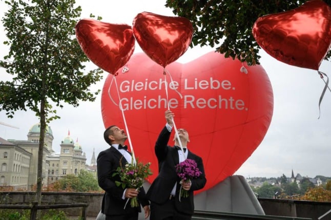 Same-sex couples can marry from July 1st in Switzerland