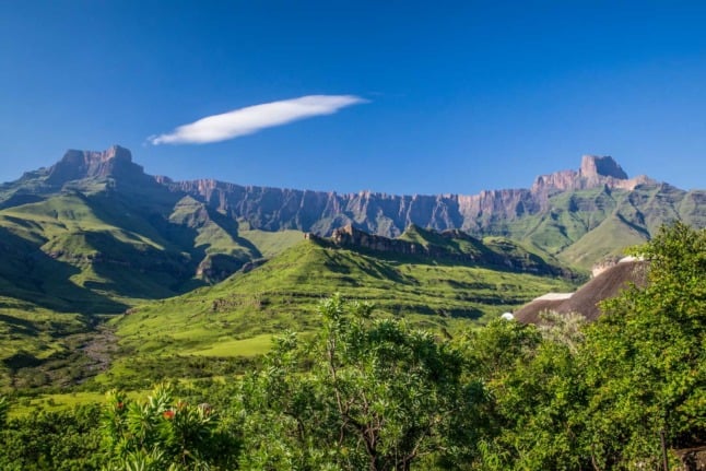 The southern African region of Drakensberg