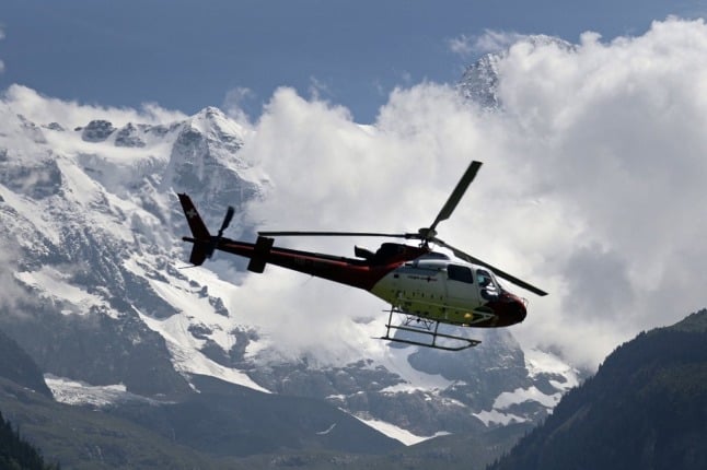 Rega to the rescue: Helicopters are used to evacuate ill or injured patients.
