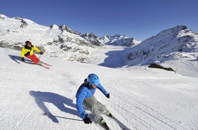 Where is skiing cheapest and most expensive in Switzerland?