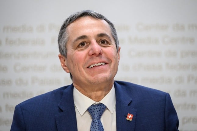 Ignazio Cassis will be Switzerland’s president until December 31, 2022. Photo by Fabrice COFFRINI / AFP
